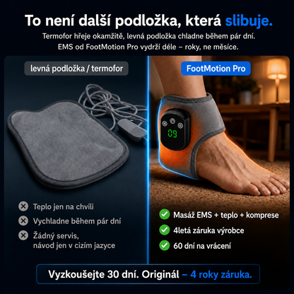 FootMotion Pro® – Terapeutický masážní přístroj na nohy 3v1