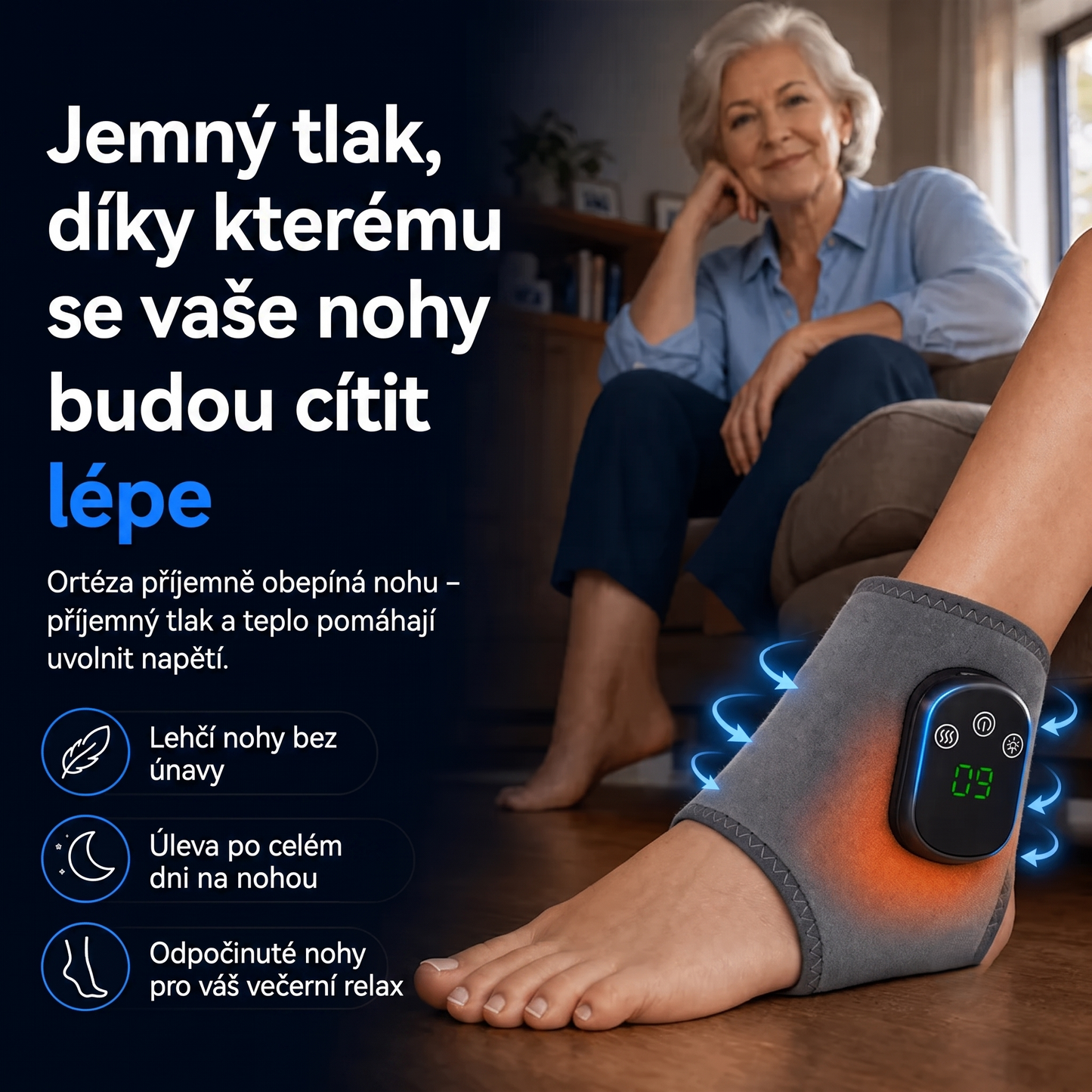 FootMotion Pro® – Terapeutický masážní přístroj na nohy 3v1