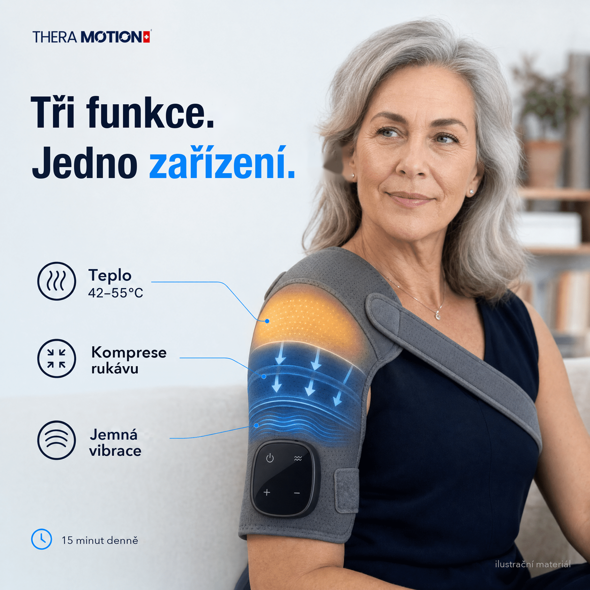 ArmMotion PRO® – masážní přístroj na rameno 3v1