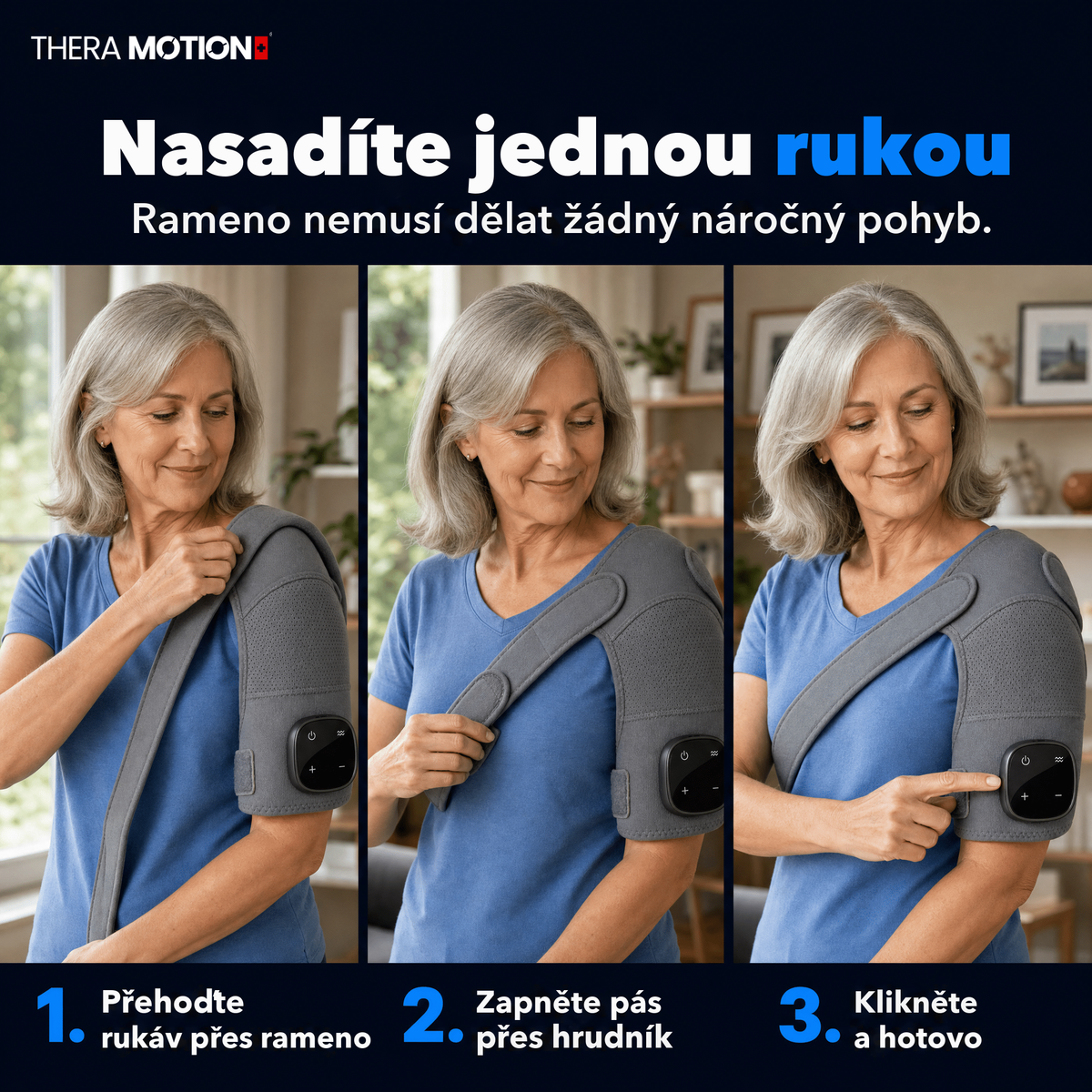 ArmMotion PRO® – masážní přístroj na rameno 3v1